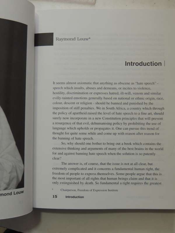 Between Speech And Silence: Hate Speech, P*rn*graphy And The New South Africa - ed Jane Duncan