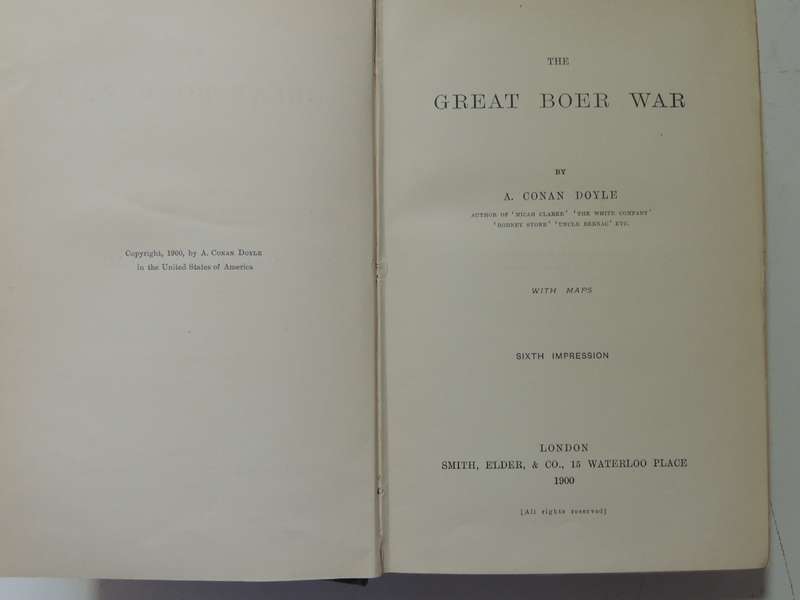 The Great Boer War (1st Edition 6th Impression) - A Conan Doyle
