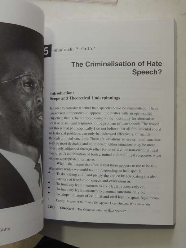 Between Speech And Silence: Hate Speech, P*rn*graphy And The New South Africa - ed Jane Duncan