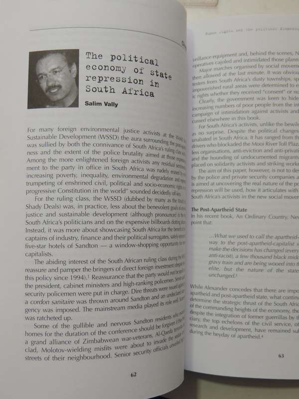 The Right To Dissent: Freedom Of Expression, Assembly And Demonstration In South Africa ed Simon Kim