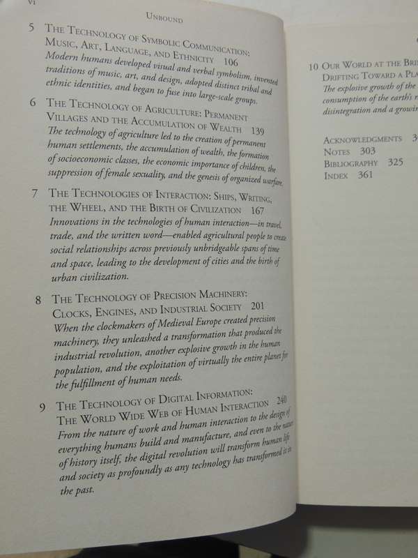Unbound: How Eight Technologies Made Us Human,Transformed Society & Brought Our World.... R Currier