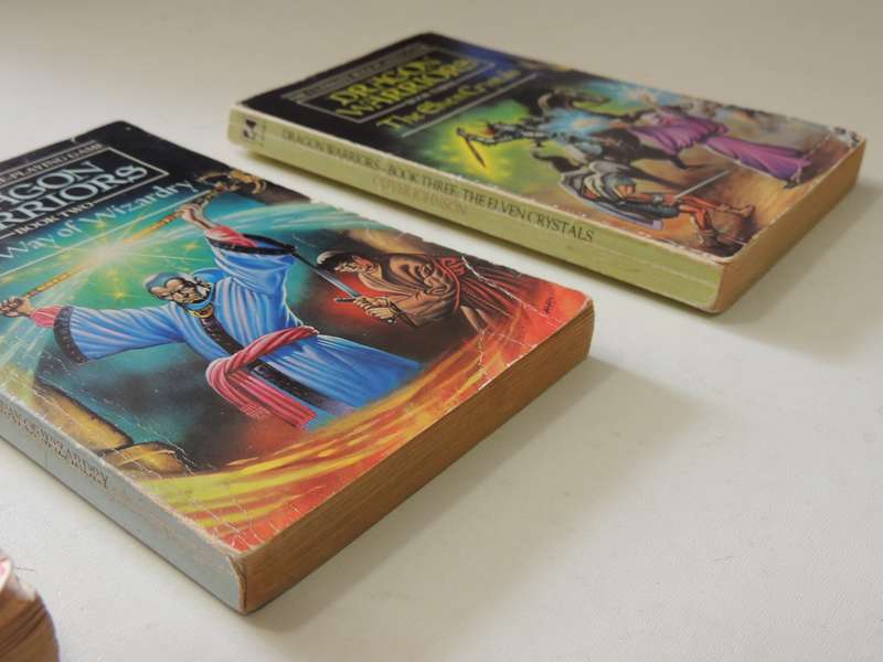 Dragon Warriors Trilogy Vol 1 -3  Dragon Warriors,Way Of Wizardry, Elven Crystals - Dave Morris, O L