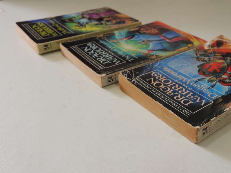 Dragon Warriors Trilogy Vol 1 -3  Dragon Warriors,Way Of Wizardry, Elven Crystals - Dave Morris, O L