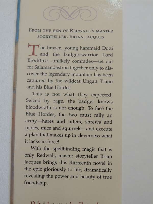 Lord Brocktree, A Tale From Redwall - Brian Jacques   First Edition