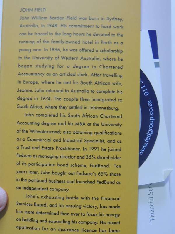 A Tiger By The Tail: The Story Behind The Fedbond Saga- Eunice Afonso