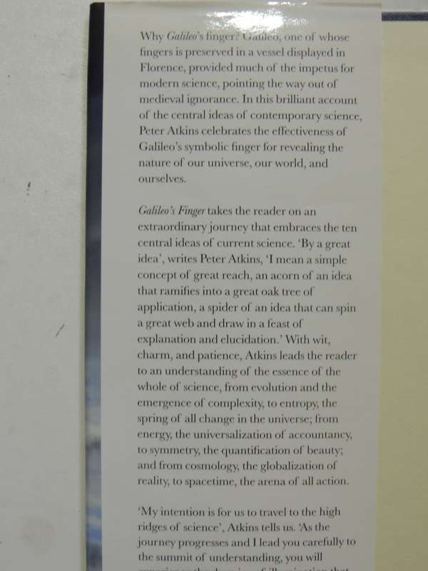 Galileo's Finger: The Ten Great Ideas Of Science - Peter Atkins