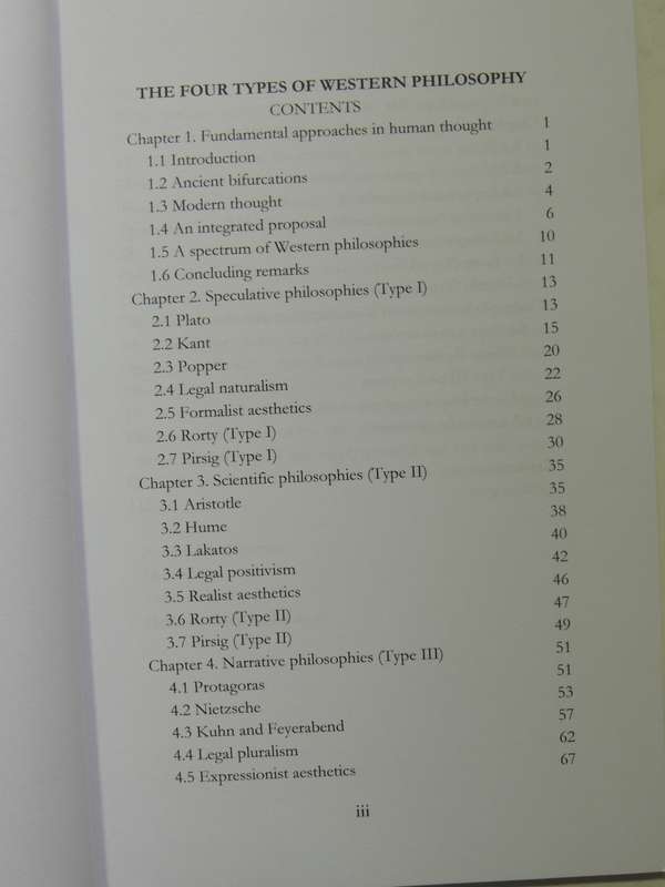 The Four Types Of Western Philosophy - Herman Johan Pietersen