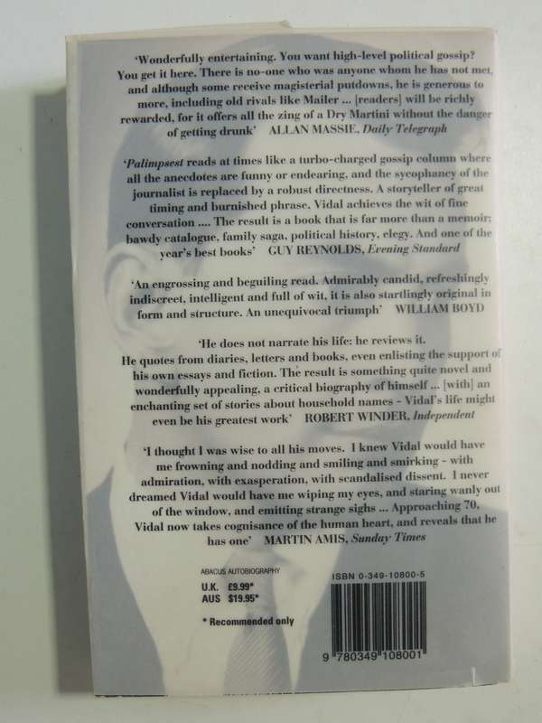 Palimpset: A Memoir - Gore Vidal