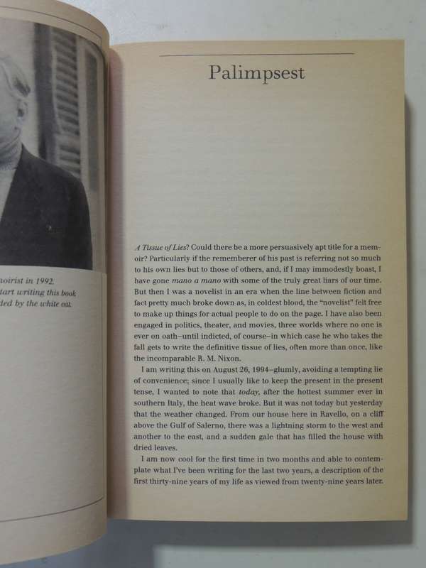 Palimpset: A Memoir - Gore Vidal