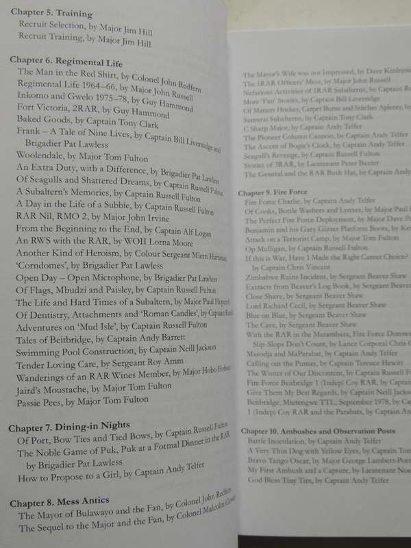 Chibaya Moyo - The Rhodesian African Rifles: An Anthology 1939-1981 Cpt. A Telfer & Cpt. R Fulton