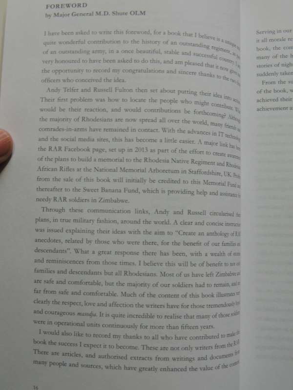 Chibaya Moyo - The Rhodesian African Rifles: An Anthology 1939-1981 Cpt. A Telfer & Cpt. R Fulton