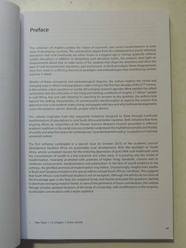 Equitable Rural Socioeconomic Change: Land, Climate Dynamics, Technological Innovation ed Peter Ja