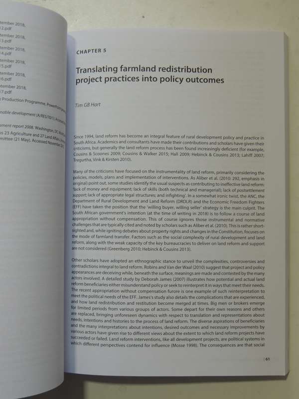 Equitable Rural Socioeconomic Change: Land, Climate Dynamics, Technological Innovation ed Peter Ja