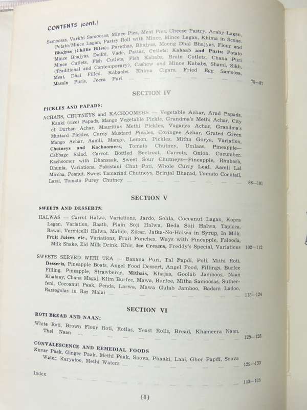 Indian Delights, A Book of Recipes by the Women's Cultural Gr - Ed Zuleikha Mayat  2nd Impr APR 1961