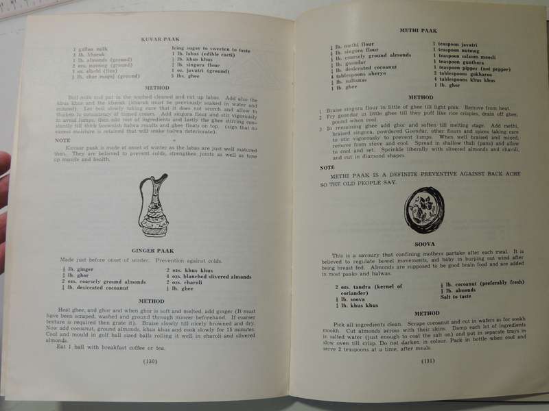 Indian Delights, A Book of Recipes by the Women's Cultural Gr - Ed Zuleikha Mayat  2nd Impr APR 1961