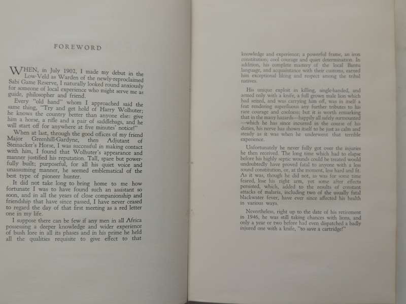 Memories Of A Game Ranger  - Harry Wolhuter  Subscribers Edition 270/400 Signed