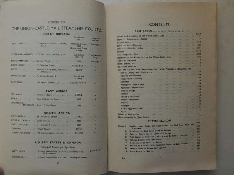 The Year Book And Guide To East Africa 1953  - ed A. Gordon-Brown, FRGS  Complete With Folding Map