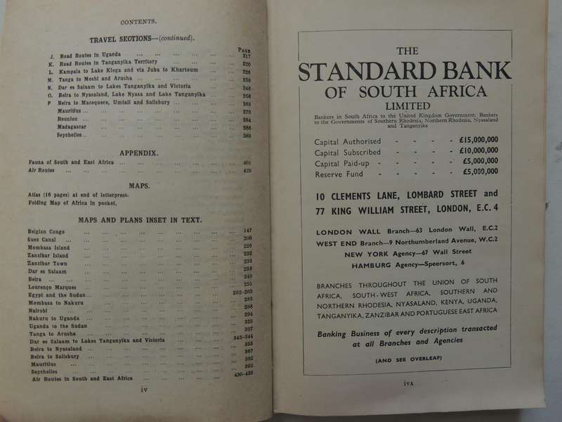 The Year Book And Guide To East Africa 1953  - ed A. Gordon-Brown, FRGS  Complete With Folding Map