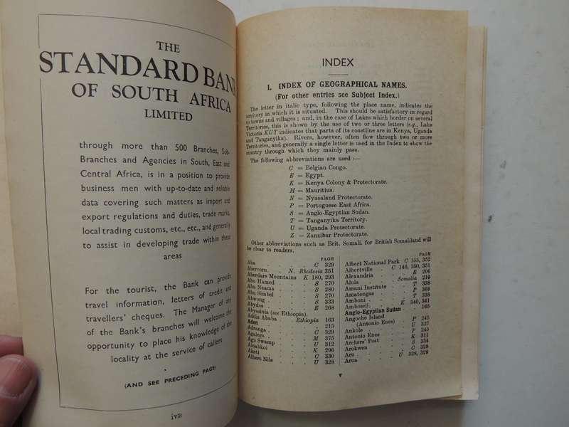 The Year Book And Guide To East Africa 1953  - ed A. Gordon-Brown, FRGS  Complete With Folding Map