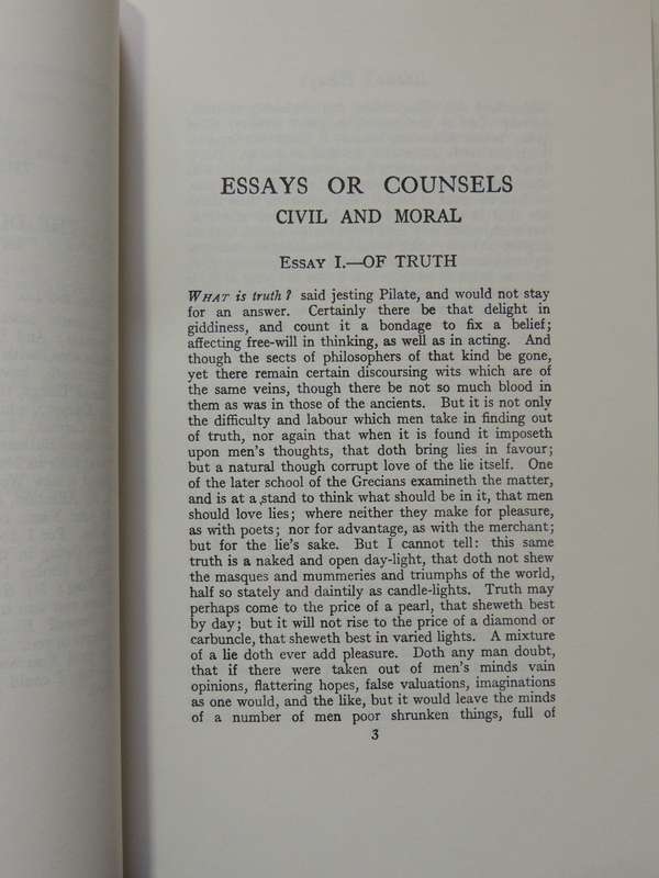 Complete Essays - Francis Bacon