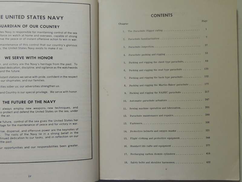 Parachute Rigger 3 & 2 Bureau Of Naval Personnel