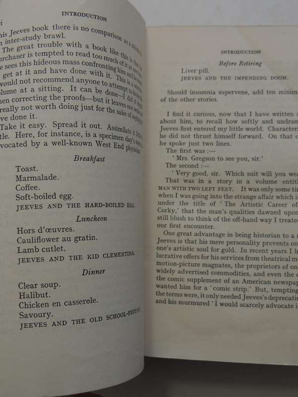 Jeeves Omnibus  - P.G. Wodehouse   1st Edition 1931
