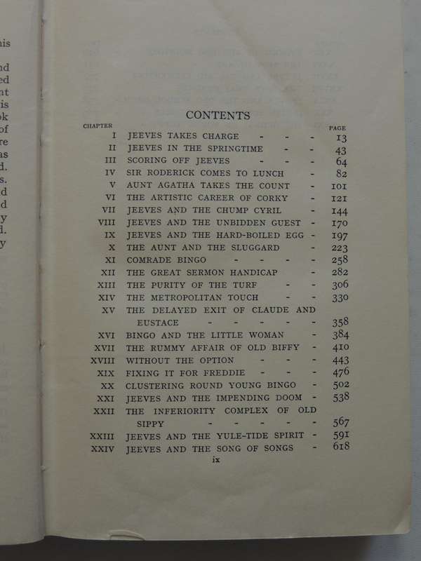 Jeeves Omnibus  - P.G. Wodehouse   1st Edition 1931
