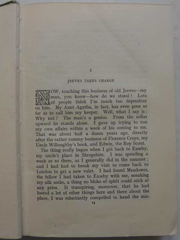 Jeeves Omnibus  - P.G. Wodehouse   1st Edition 1931