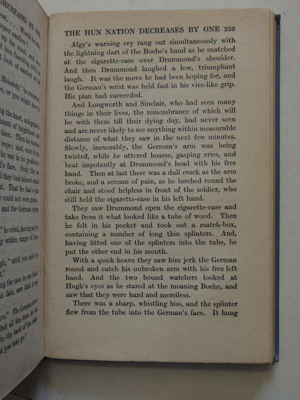 Bull-Dog Drummond  -  "Sapper" Cyril McNeile     1st Edition 1920