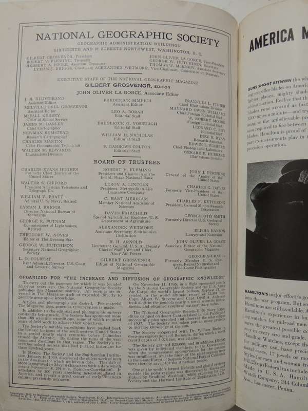 National Geographic Volume LXXXI Number Four, April 1942    AS IS