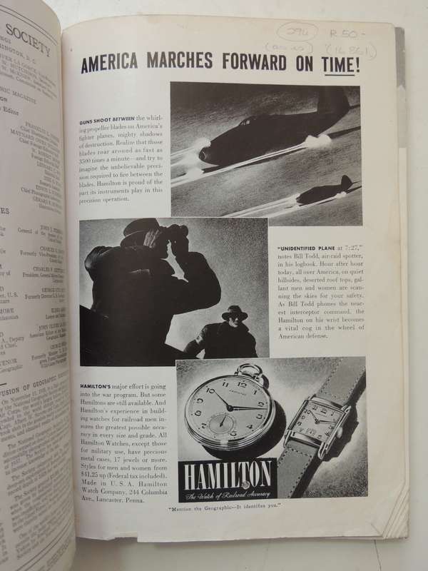 National Geographic Volume LXXXI Number Four, April 1942    AS IS