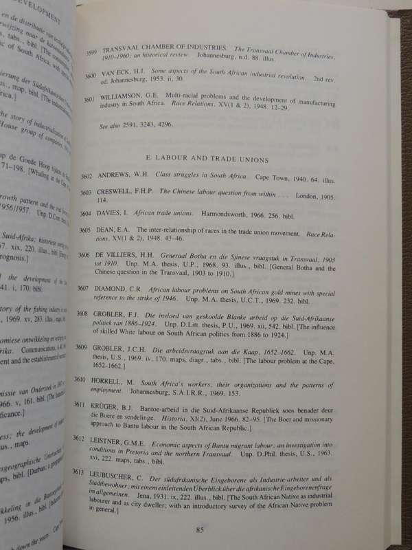 Supplement to a Select Bibliography of South African History: A Guide for Historical Researched C.F