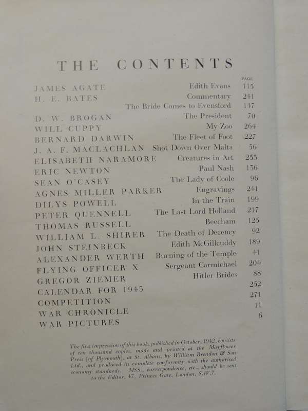 The 1943 Saturday Book - ed Leonard Russell