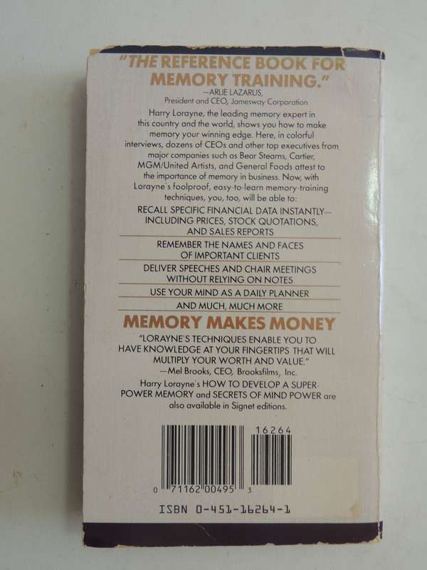 Memory Makes Money - Harry Lorayne