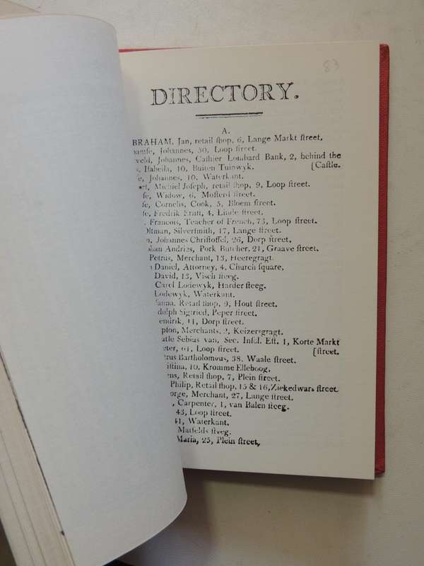 The African Court Calendar For MDCCCX (1810) Under The Sanction Of Government -compiled by Geo. Ross