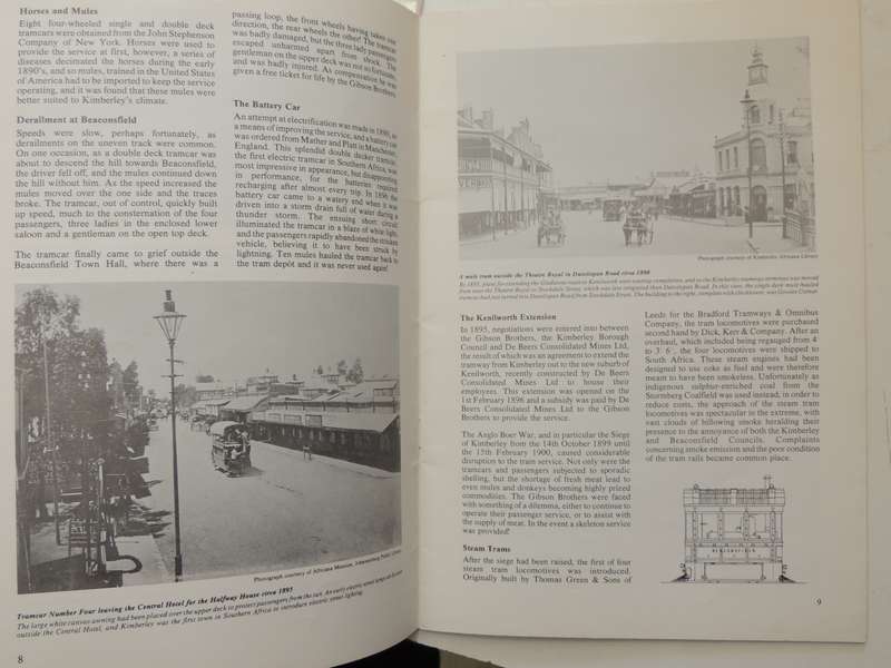 Kimberley Tramways: A history of Kimberley's Tramways 1887-1985- Richard Sabatini