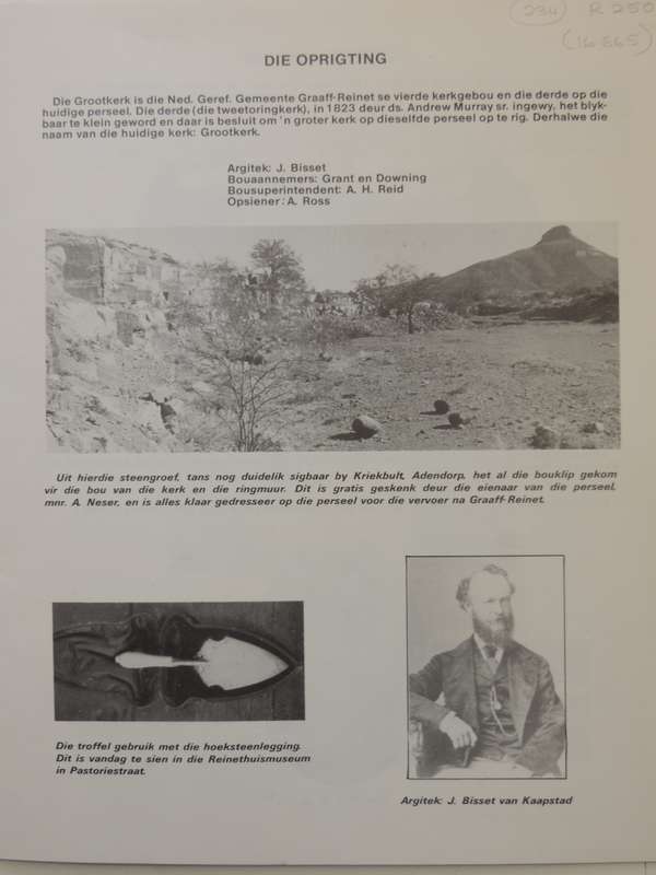 Die Ned. Geref. Kerkgebou Graaff-Reinet 1886-1986