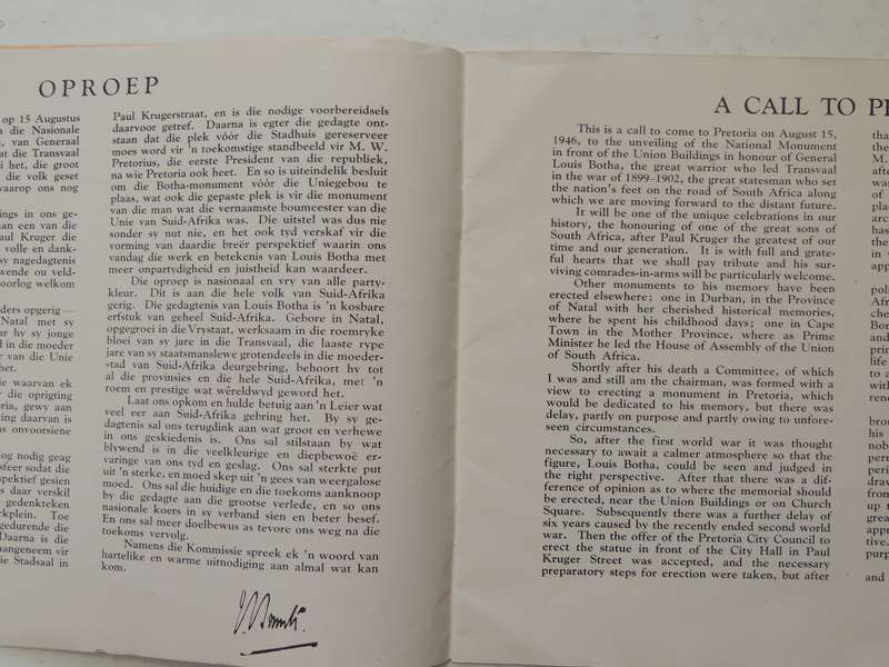 Louis Botha : Album Published By The Louis Botha Memorial Committee On The Occasion Of The Unveiling