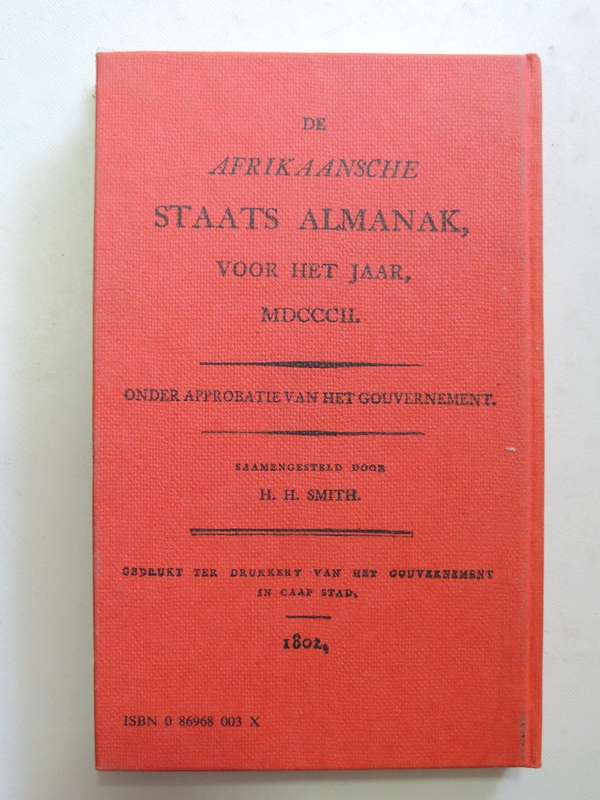 African Kalendar For MDCCII (1802) Under The Sanction Of Governmentcomplied by H.H. Smith