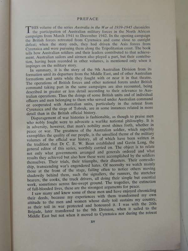 Tobruk and El Alamein, Australia in the War of 1939-1945 - Barton Maughan