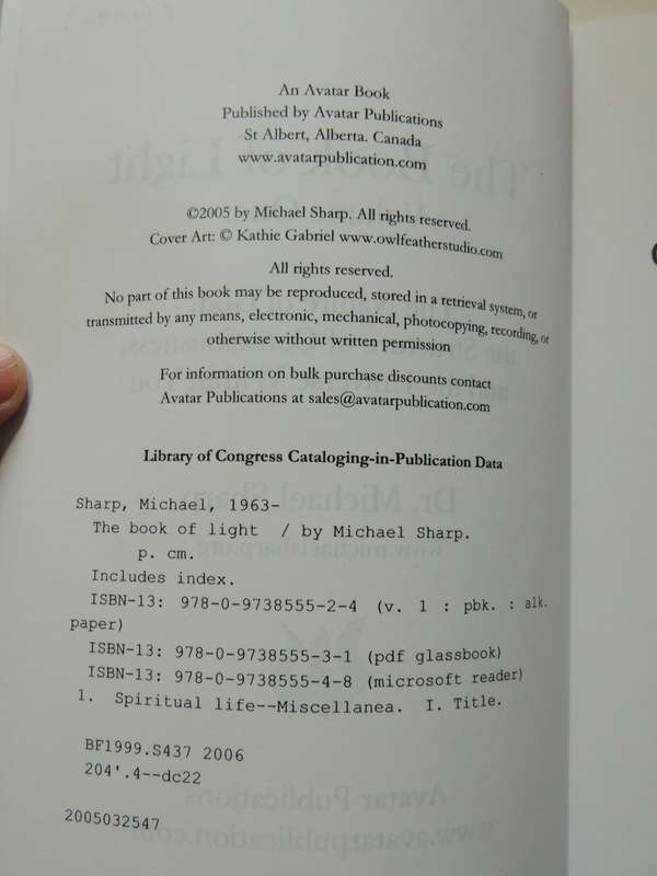 The Book Of Light: The Nature Of God, Structure Of Consciousness &The Universe - Michael Sharp