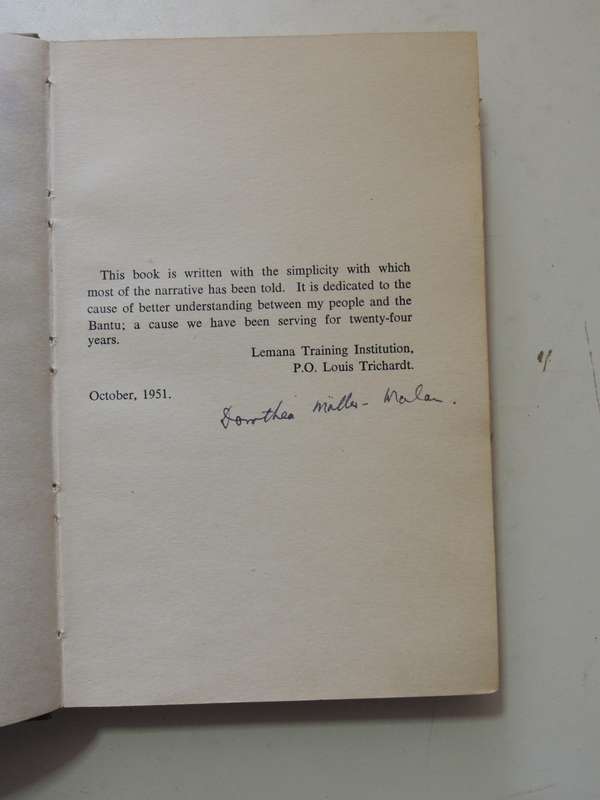 The Chair Of The Ramabulanas - Dorothea Moller-Malan   SIGNED
