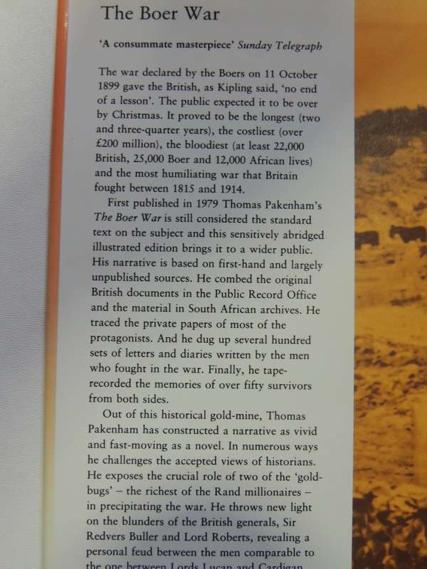 The Boer War: Illustrated Edition - Thomas Pakenham   Pub 1993