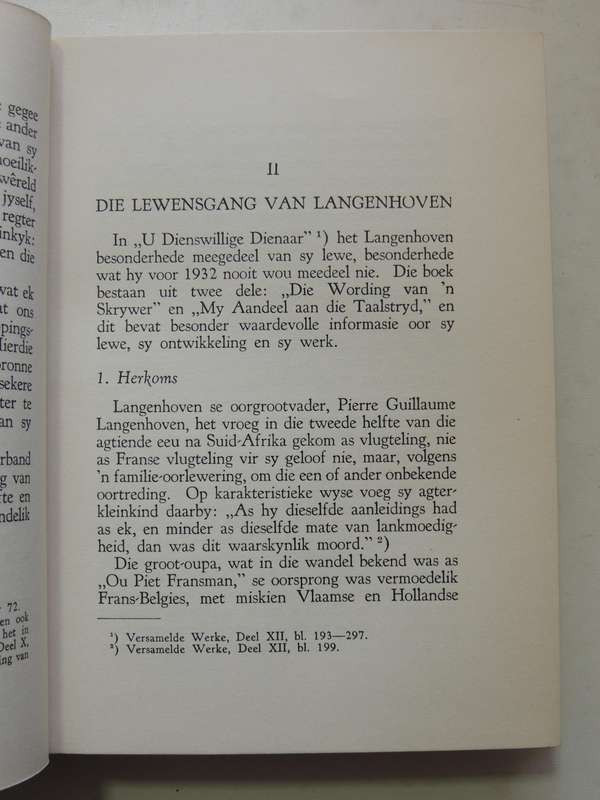 Die Mens Langenhoven -  M.P.O. Burgers