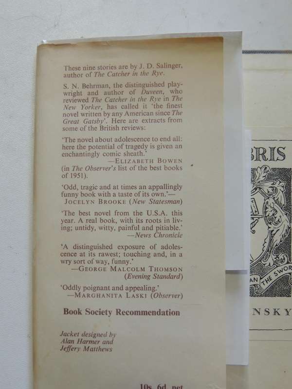 For Esme - With Love & Squalor And Other Stories  - J.D. Salinger   1st Edition 1953