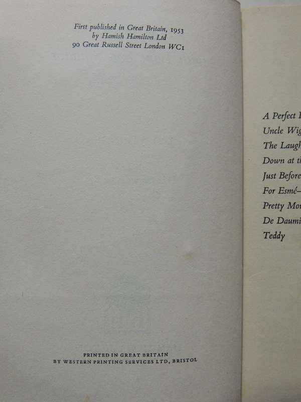 For Esme - With Love & Squalor And Other Stories  - J.D. Salinger   1st Edition 1953