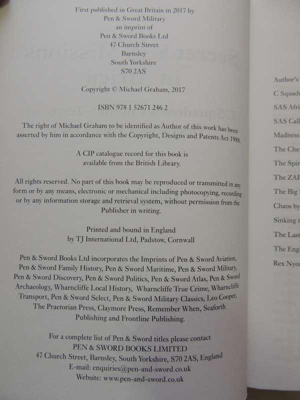 Secret SAS Missions In Africa - C Squadron's Counter-Terrorist Operations 1968-1980- Michael Graham