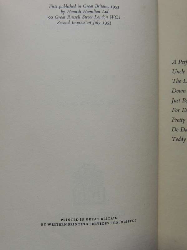 For Esme - With Love & Squalor And Other Stories - J.D. Salinger    2nd Impression July 1953