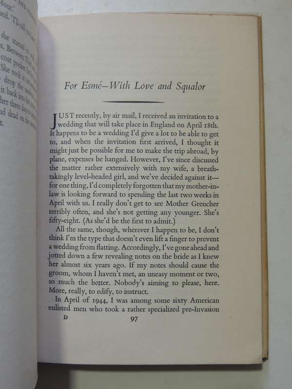 For Esme - With Love & Squalor And Other Stories - J.D. Salinger    2nd Impression July 1953