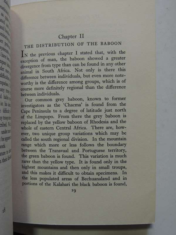 My Friends The Baboons - Eugene N. Marais     1st Edition 1939